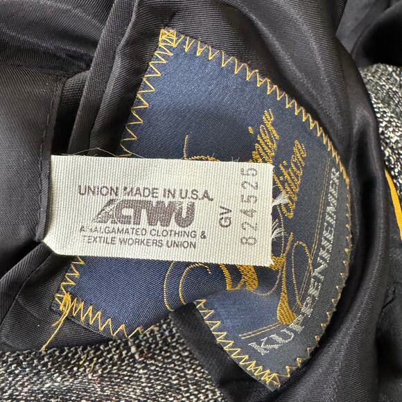 Kuppenheimer Premier Edition Tweed Gray Blazer Mens Size 44 - Picture 7 of 7